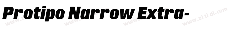 Protipo Narrow Extra字体转换 Protipo Narrow Extra字体转换
